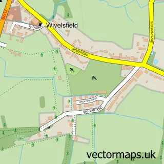 Street map sample of Wivelsfield, East Sussex