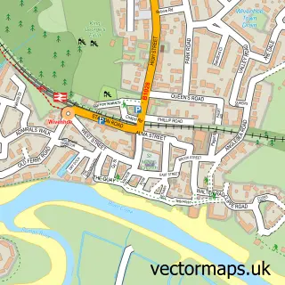 Street map sample of Wivenhoe, Essex