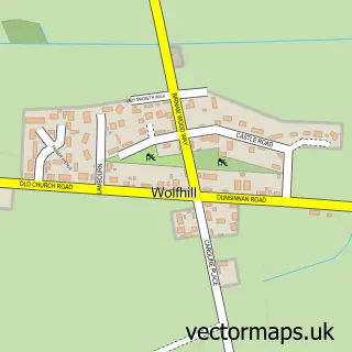 Street map sample of Wolfhill, Perth and Kinross