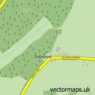 Street map sample of Wolverton Townsend, Hampshire
