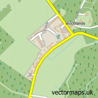 Street map sample of Woodlands of Durris, Kincardineshire
