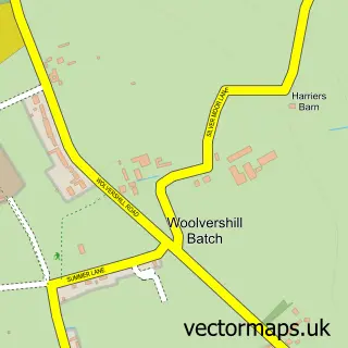 Street map sample of Woolvershill Batch, Somerset
