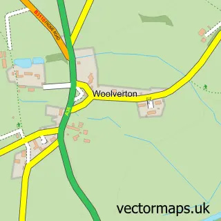 Street map sample of Woolverton, Somerset