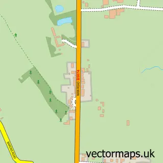 Street map sample of Worleston, Cheshire