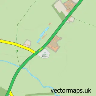 Street map sample of Wormbridge, Herefordshire