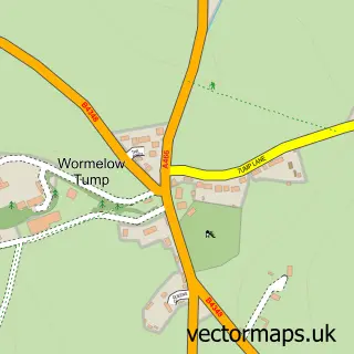 Street map sample of Wormelow, Herefordshire
