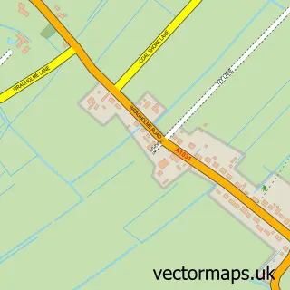 Street map sample of Wragholme, Lincolnshire