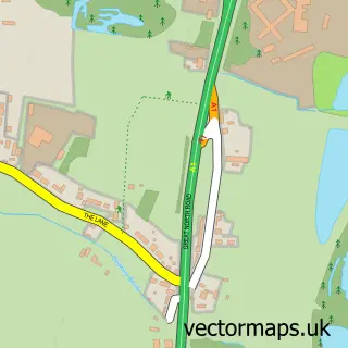 Street map sample of Wyboston, Bedfordshire