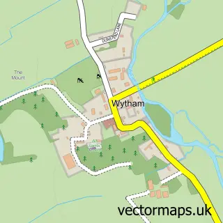 Street map sample of Wytham, Oxfordshire
