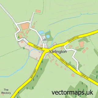 Street map sample of Yarlington, Somerset