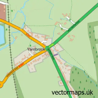 Street map sample of Yarnbrook, Wiltshire