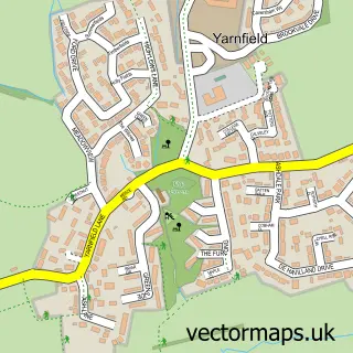 Street map sample of Yarnfield, Staffordshire