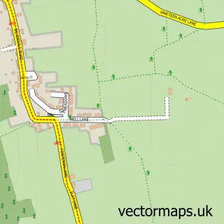 Street map sample of Yealand Redmayne, Lancashire