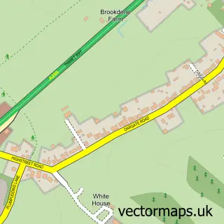 Street map sample of Yorkletts, Kent